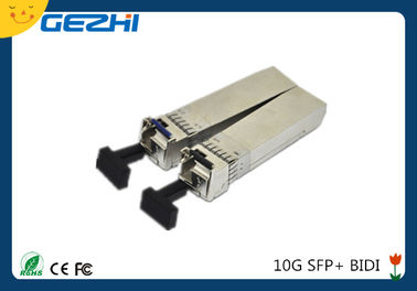 10G تاريخ معدل Sfp وحدات الإرسال والاستقبال BIDI TX1270nm / RX1330nm 20km البسيط LC موصل
